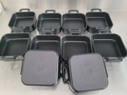 Mini-cocottes carrées REVOL effet fonte