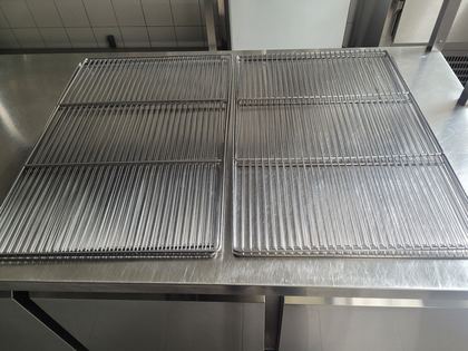 Grande grille inox 600 x 400 mm, format Euronorm